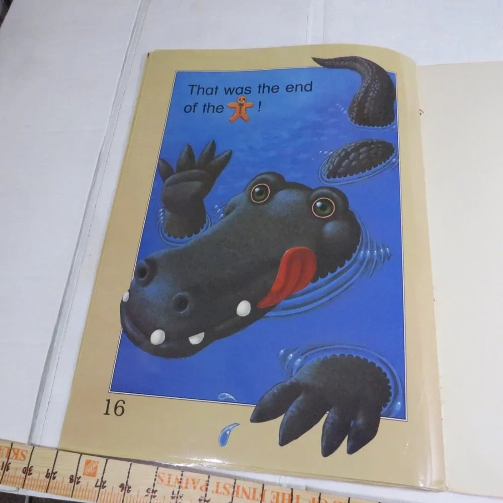 The Gingerbread Man (almost 2 feet tall) with (4) student story book LAMINATED